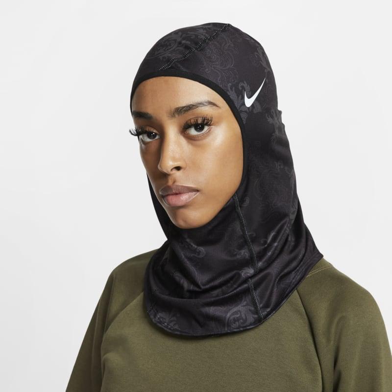 Nike Pro Hijab met print Zwart