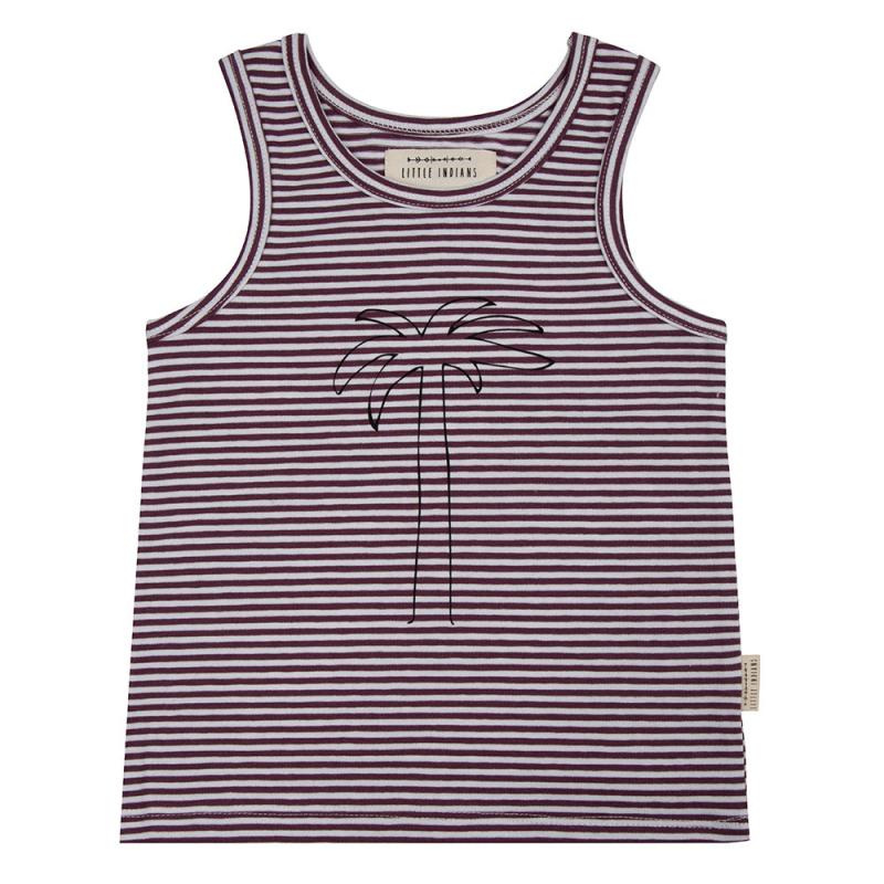 Tanktop Palm Purple Stripe