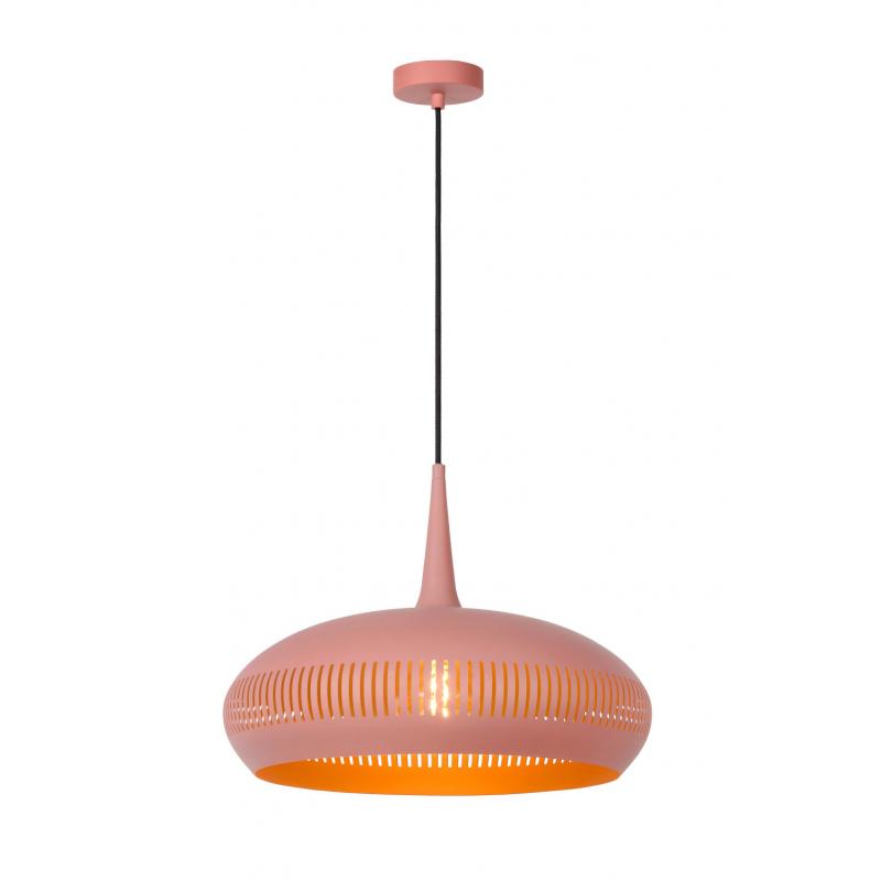 Lucide RAYCO - Hanglamp - Ø 45 cm - 1xE27 - Roze