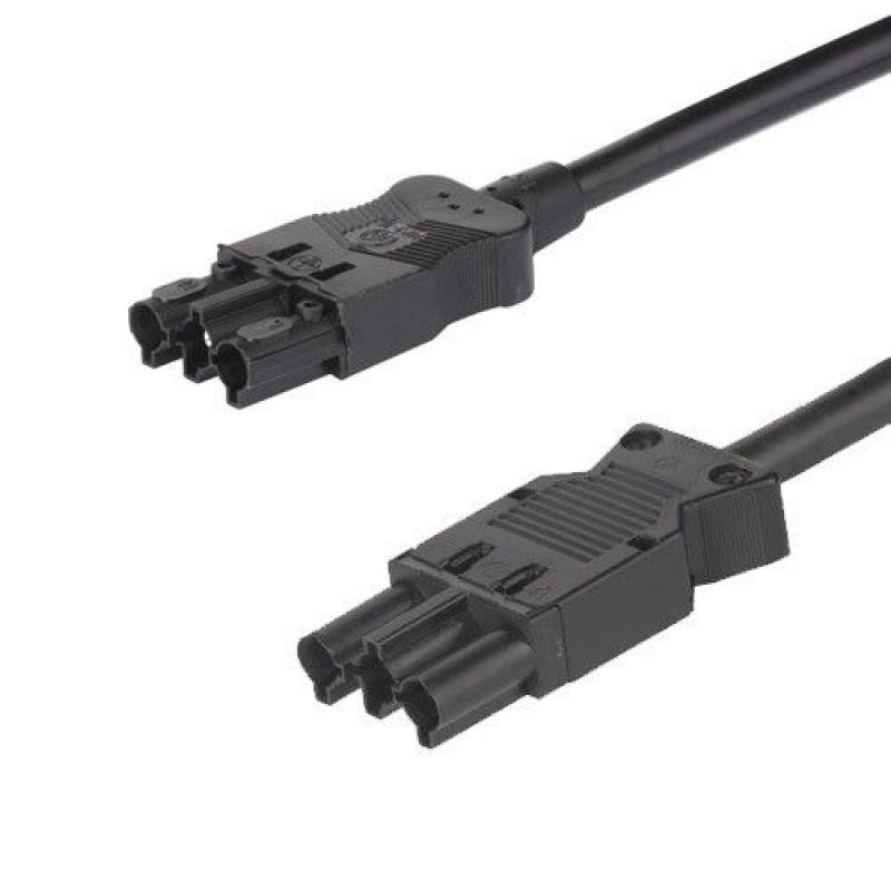 Express koppel kabel Wieland GTS18® connector - 50cm - Zwart