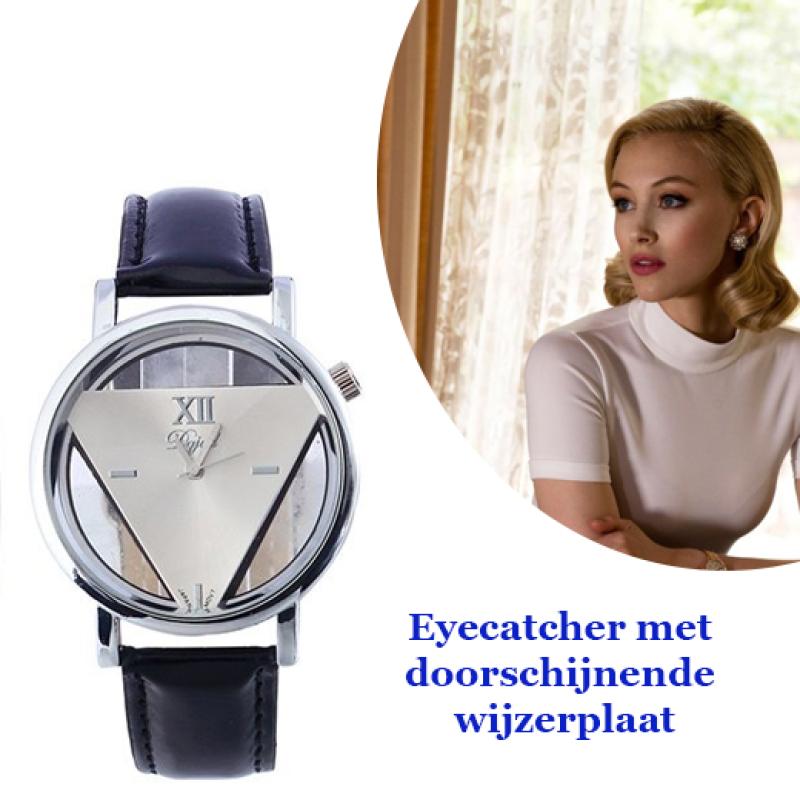 Eyecatcher met doorschijnende wijzerplaat