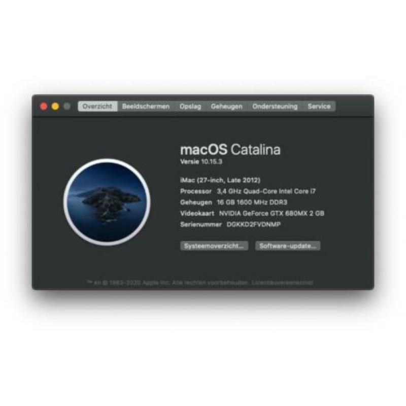 Apple iMac 27 inch Late 2012 - Intel Core i7