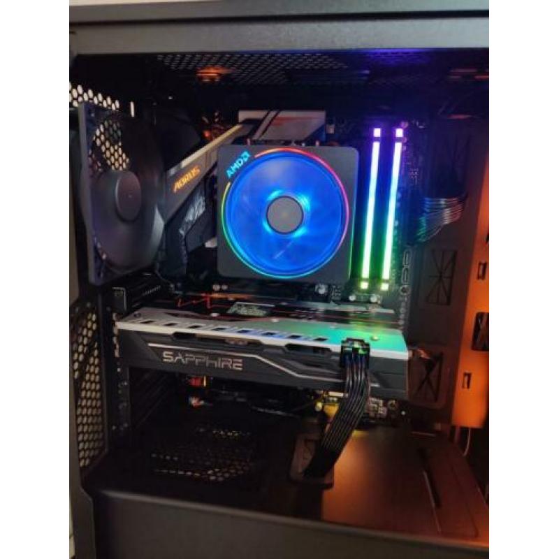 Zeer mooie gaming pc, R7 2700x en rx570