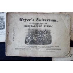 10 stuks Meyer's Universum 1836/1837/1845