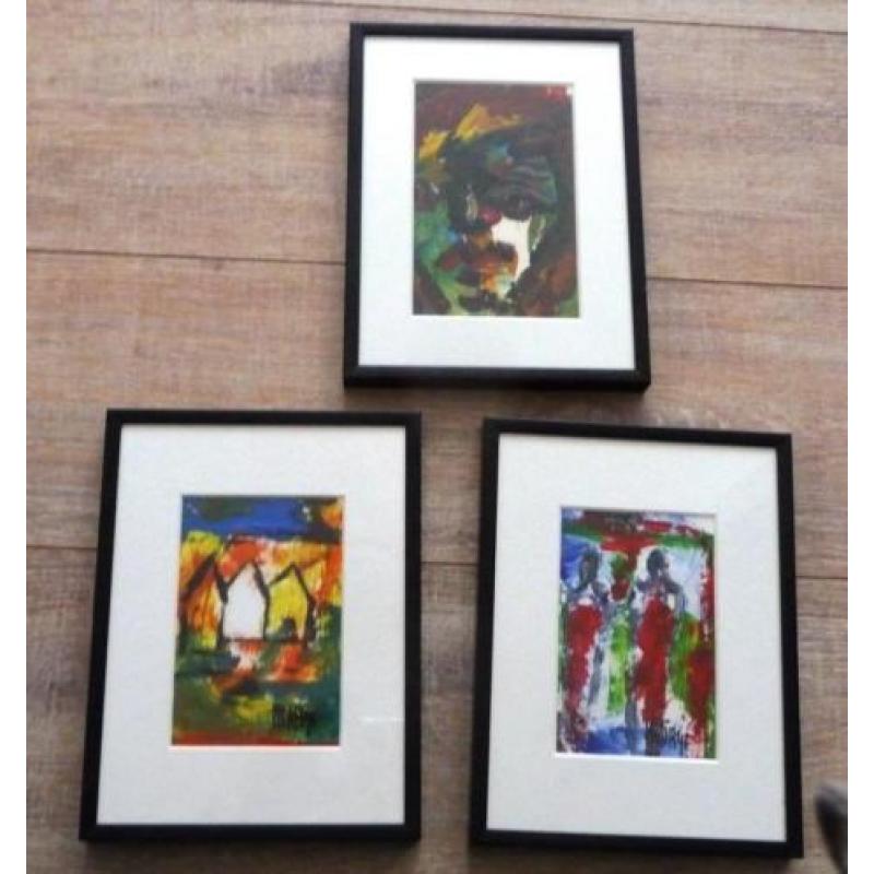3 olieverfschilderijen van Marije van Stiphout