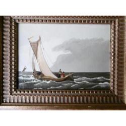Zeilschip op zee klein schilderij