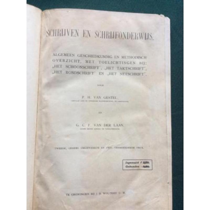 Schrijven en Schrijfonderwijs -geschiedenis vh schrift -1915