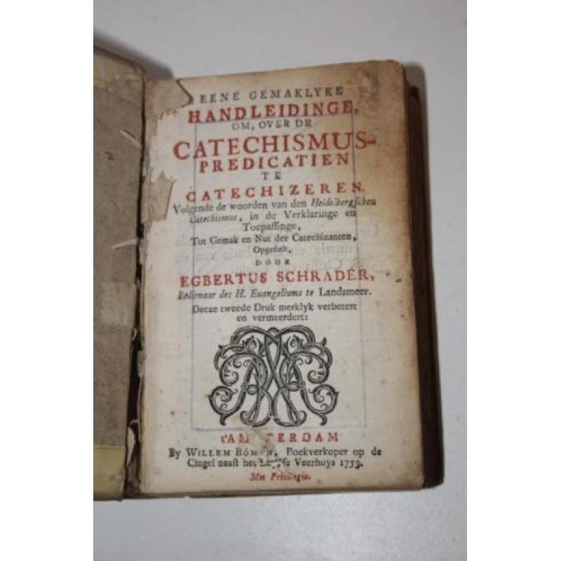 Egbertus Schrader - Handleiding Catechisatie (1753, perkam.)