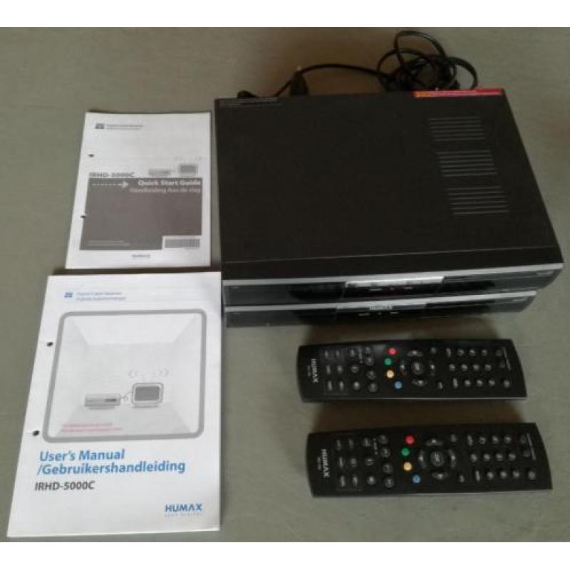Humax IRHD 5000C NL Digitale HDTV kabelontvanger (2 stuks)