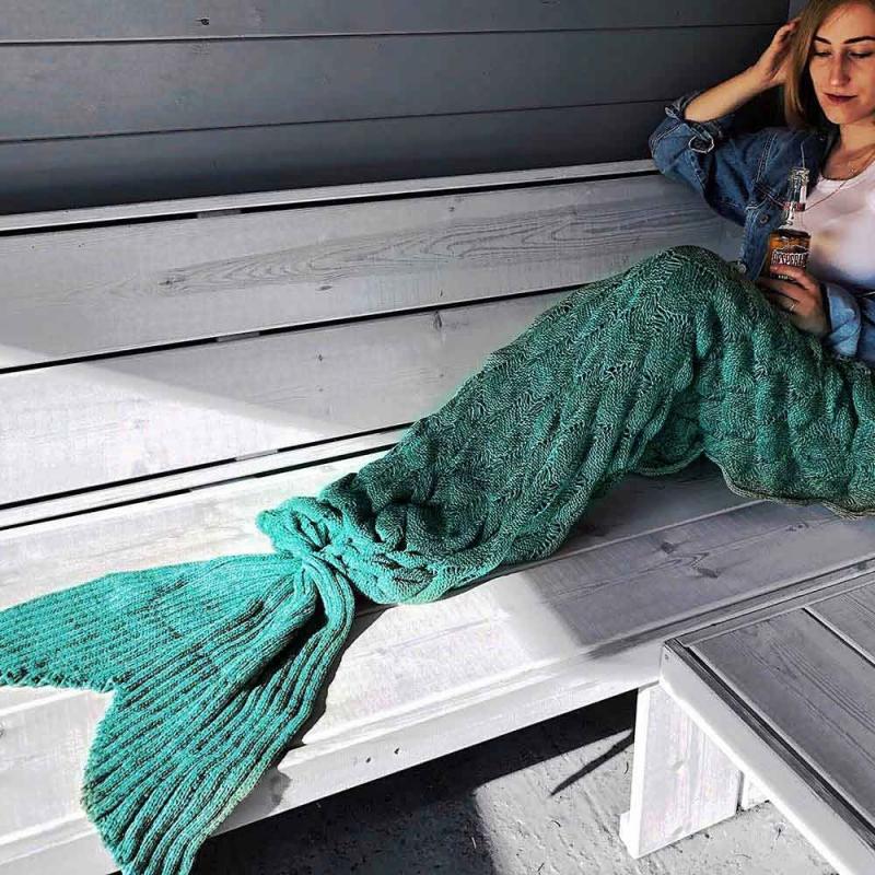 Zeemeermin Deken - Mermaid Blanket - 1.95m