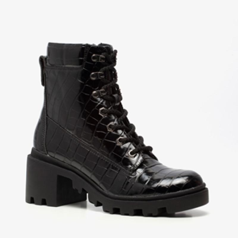 Madden Girl dames croco veterboots