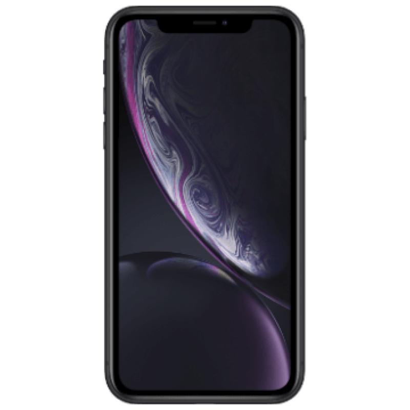 Apple iPhone XR (zwart) met onbeperkt min sms en 2500 MB 4G