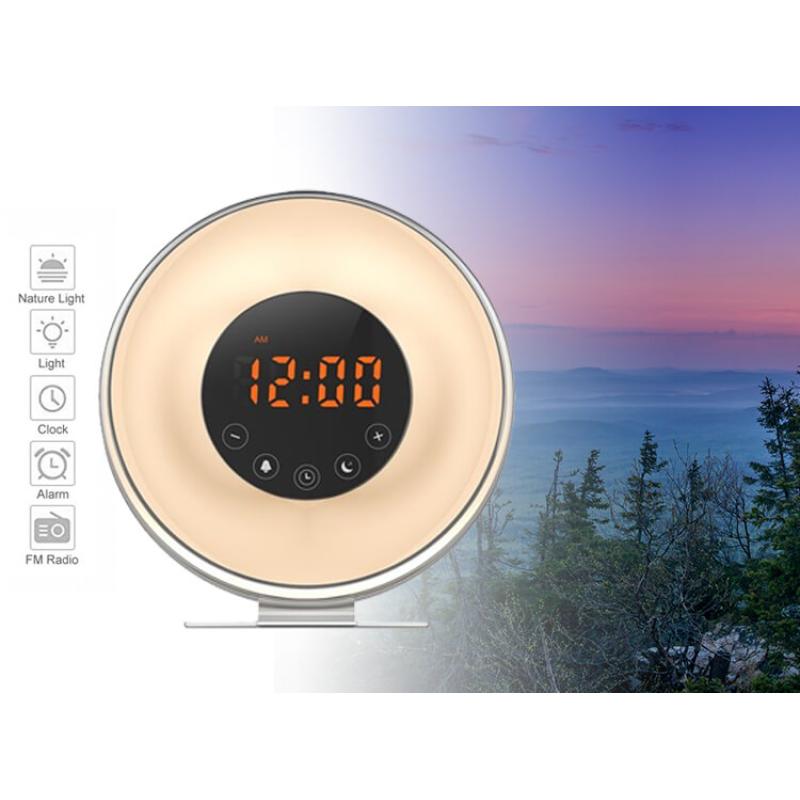 Sunrise Wake Up Light wekkerradio 6639F Word wakker met de zonsopgang