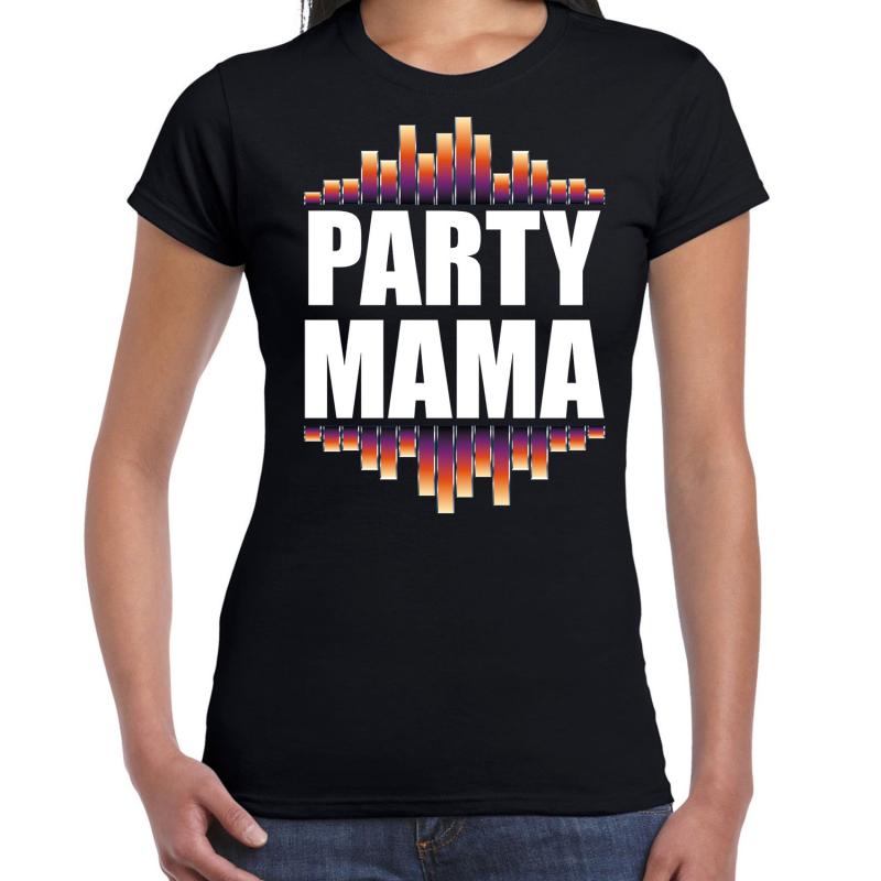 Party mama cadeau t shirt zwart dames Fun tekst Verjaardag cadeau Moederdag kado t shirt