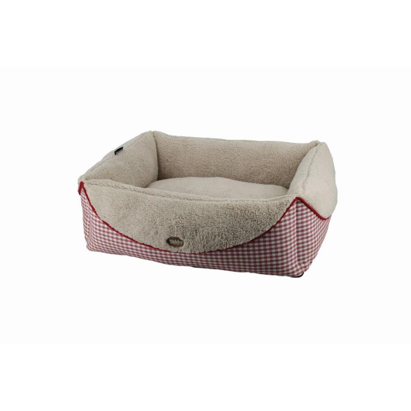 NB BED VIERKANT XAVER ROOD 80C N 00001